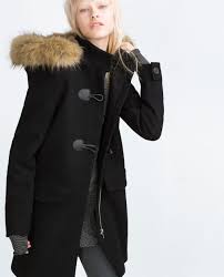 Relevance lowest price highest price most popular most favorites newest. Duffle Coat With Faux Fur Hood Trf New In Dufflecoat Mantel Oberbekleidung Frauen