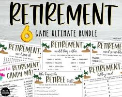 You can check out virtual icebreakers for more inspiration for questions to include on your quiz. Retirement Trivia Etsy
