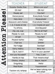 Attention Please Attention Getters Grabbers Free Attention Getters Ell Students Classroom Management