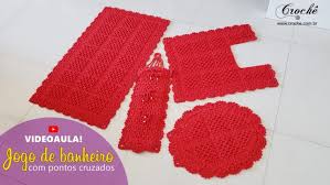 Jogo De Banheiro Barroco Croche Com Br Em croche, para tampa do vaso, com flor, porta papel, com flor aplicada e muito mais. jogo de banheiro barroco croche com br