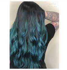 Follow My Instagram Unevneib Dark Hair Blue Hair Dark Teal Balayage Blue Hair Deep Blue Hair Wel Hair Color For Black Hair Blue Hair Dark Balayage Long Hair