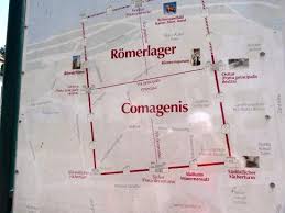 Museum Map Showing Location Of The Roman Camp With The Romerturm Identified Along The Wall And Picture Of Roman Museum Tulln Tripadvisor