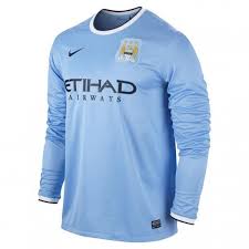 Entdecke manchester city trikots, jacken, shirts, hosen, bälle und mehr. Manchester City Trikot Home Langarm 2013 14 Von Nike