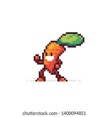 Check spelling or type a new query. Pixel Art Funky Carrot Character Isolated Stock Vector Royalty Free 1400094851