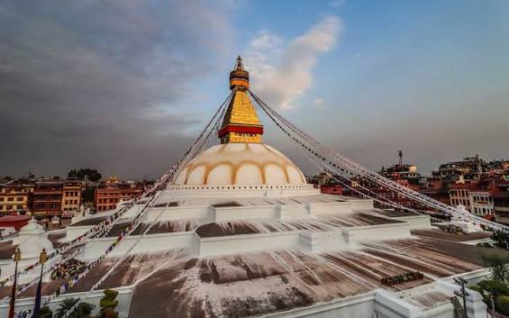 Stupa de Boudhanath e Cerimônia Devocional