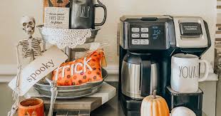 Battle stations, but for coffee. Clover House Halloween Coffee Station Idea