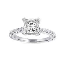 Princess cut diamonds are the best! Pompeii3 Princess Cut Diamond Engagement Ring 1 30ct Big 14k White Gold Clarity Walmart Com Walmart Com