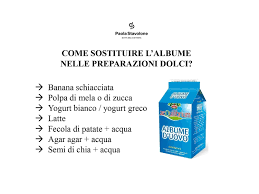 La fecola di patate è molto usata in cucina per la preparazione di molti piatti, soprattutto dolci, ed essendo priva di glutine può essere destinata anche tuttavia la sostituzione dipende anche dal tipo di ricetta, in alcuni casi infatti sostituire la farina alla fecola potrebbe rendere la preparazione del dolce. Come Sostituire L Albume Nelle Dietista Paolastavolone Facebook