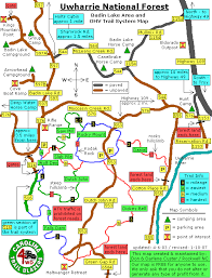 Uwharrie National Forest Trail Map Conservation * Education * Recreation Sfwda.org Uwharrie National Forest  Trails — Southern Four Wheel Drive Association