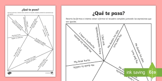 As you've probably realised, ll is very common in spanish! Illnesses Puzzle Spanish Teacher Made