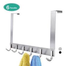 Create extra storage without taking up valuable wall space with the york over shower door towel rack. Fle Over The Door Hook Fle Sus304 Stainless Steel Heavy Duty Hanger Rack For Coat Towel Bag Robe 6 Hooks