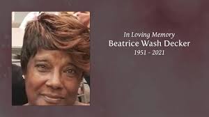 Beatrice Wash Decker Obituary