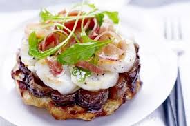 Recette De Rosace De Noix De Saint Jacques Snackees Echalotes Et Jambon Cru Facon Tatin Rapide Recette Noix De St Jacques Alimentation Recettes Poissons Et Fruits De Mer