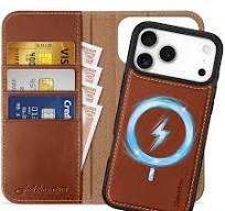 Amazon.com: SHIELDON 2-in-1 Genuine Leather Case Wallet for ...