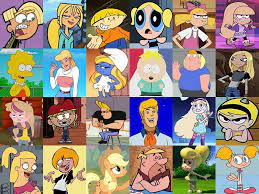 Blonde Hair Cartoon Characters Making The Web Com Blonde Hair Cartoon Blonde Hair Cartoon Character Blue Cartoon Character
