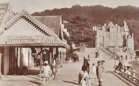Streets of Shimla, India - 1900s #Shimla