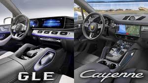 2019 Mercedes Benz Gle Vs Porsche Cayenne Interior Youtube