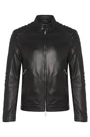 Blouson En Cuir Regular Fit Narveyn Mercedes Benz Hugo Boss Veste En Cuir Blouson Homme Mode Homme