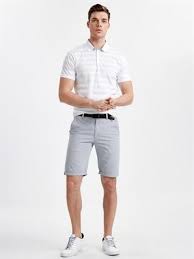 Regular Fit Cizgili Bermuda Sort Lc Waikiki Bermuda Sort Sort Mankenler