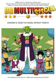 This episode first aired in japan on march. Universe 8 Quest On Namek Without Vegeta Dragon Ball Multiverse Wiki Fandom
