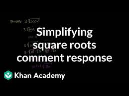 Worksheets are concept 14 square roots, squares, chapter 9 quadratic equations, squares and square. Simplifying Square Roots Variables Algebra Video Khan Academy