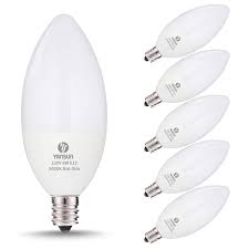 Led Candelabra Bulb 60w Equivalent E12 Candelabra Led Bulbs Not Dimmable Daylight 5000k 120v Led 6w E12 Base 550lm Kitchen Light For Home Bulb Ceiling Fan Lights Chandelier Lighting 6 Pack
