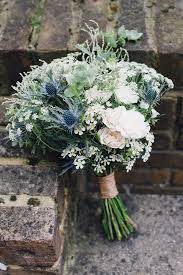 A Stylish Wedding At Brixton East 1871 With Rime Arodaky Bridal Separates Forest Green Asos Bridesmaid Dresses Blue Wedding Bouquet Diy Wedding Bouquet Blue Wedding Flowers