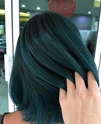 20 Balayage Ombre Short Hair In 2020 Short Ombre Hair Green Hair Dark Green Hair