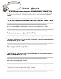 Famous Greek Philosophy Re Write The Quotations By M And M Tpt