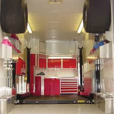 Garage and trailer storage cabinets for racing trailers, shops and garages. 4 Must Have Storage Cabinetry To Organize Enclosed Racing Trailers