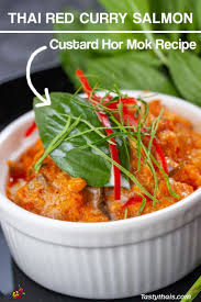Best Authentic Thai Salmon Curry Recipe Hor Mok Pla Salmon Recipe Curry Recipes Fish Recipes Healthy Salmon Curry