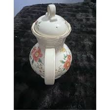 Mikasa Heritage Capistrano Coffee Pot and lid china, gold rim