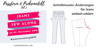 Ob als ambitionierter und erfahrender nähexperte oder als blutiger anfänger, kostenlose schnittmuster können in jedem fall unterstützend wirken. Jeans Nahen Teil 2 Passform Anderungen Fur Hosen Nahtalente