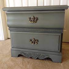 This Great Nightstand Piece Is A Vaughan Bassett I Painted It In A Sage Green Using Chalk St Painted Side Tables Waxing Painted Furniture Chalk Paint Projects