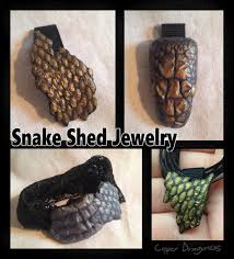 Snake shed jewelry