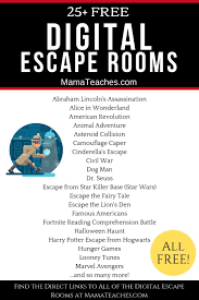 25 Free Digital Escape Rooms Free Mama Teaches 25 Free Digital Escape Rooms Free Mama Teaches Ogretim Okul Free