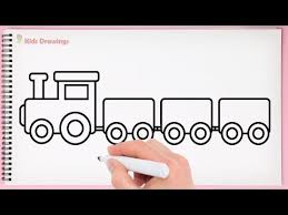How To Draw Train Learn Drawing Toy Train Step By Step For Kids Youtube Train Drawing Drawing Toys Drawing Videos For Kids