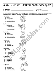 Take this quiz to learn all sorts of facts and stats on how cisgender women's bodies work. Health Problems Quiz Esl Worksheet By Andresdomingo