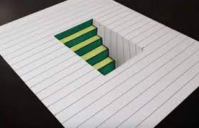 Menggambar bentuk objek tiga dimensi. Gambar 3 Dimensi Sederhana Gambar Lukisan Gambar 3d