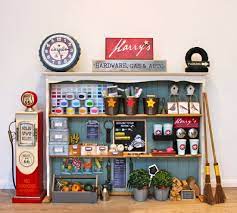 Children S Hardware Store Made From Bookcase Play Houses Diy For Kids Play Kitchen
