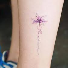 The great thing about this technique is it focuses more on the subject matter rather than the style used to create it. Johnny Fortune Tattoos Gentle And Minimal Flower Tattoo On Leg