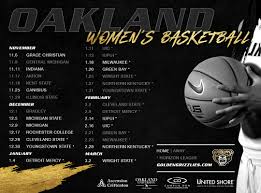 Find out the latest game information for your favorite ncaab team on cbssports.com. Oakland Announces 2018 19 Women S Basketball Schedule Oakland University Athletics
