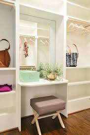 Makeup Area In The Walk In Closet Build A Closet Small Master Closet Closet Bedroom
