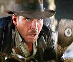 SNAKES. WHY'D IT HAVE TO BE SNAKES?" In Raiders of the Lost Ark (back in  THEATRES) Indiana Jones (Harrison Ford) must contend with a pit of snakes 
