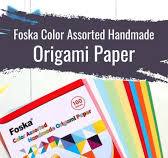 Foska Color Assorted Handmade Origami Paper! #chalkpencil #kids #crafts  #origami #toys #foska
