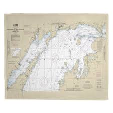 mi north end of lake michigan mi nautical chart blanket in