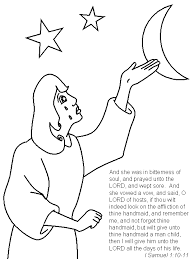 Hannah prays for a son. Hannah1 Bible Coloring Pages Coloring Page Book For Kids