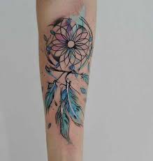 Dreamcatcher Tattoos Traumfanger Tattoos Wasserfarben Tattoo Traumfanger Tattoo