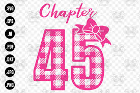 Pdf file formatted for 8.5 x 11 paper. Chapter 45 Years Buffalo Plaid Svg Graphic By 99 Siam Vector Creative Fabrica