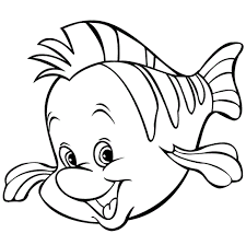 You can find here hard and detailed patterns, advanced animal drawings, simple colorings or easy outlines. Flounder The Little Mermaid Coloring Pages Novocom Top